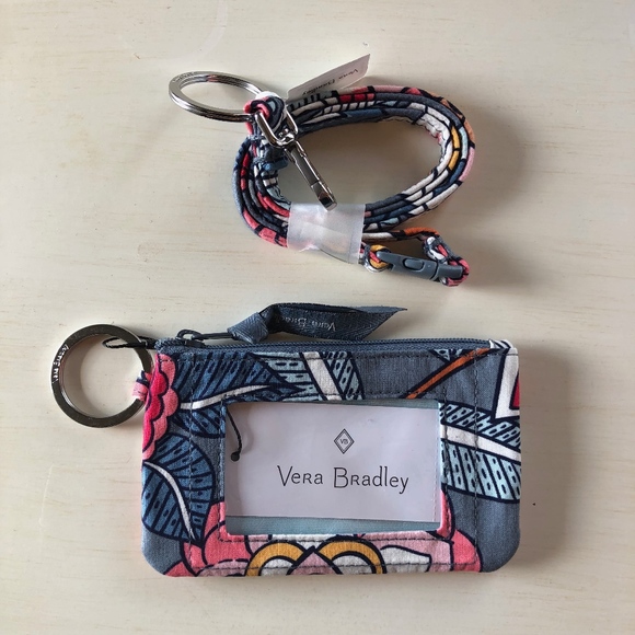 Vera Bradley Accessories - NWT Vera Bradley Zip ID & Lanyard